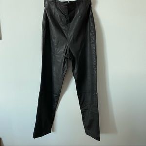 Emanuel Ungaro leather lined pants, size 6/40